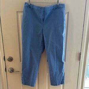 Talbots Perfect Crop Blue Pants - Size 14
